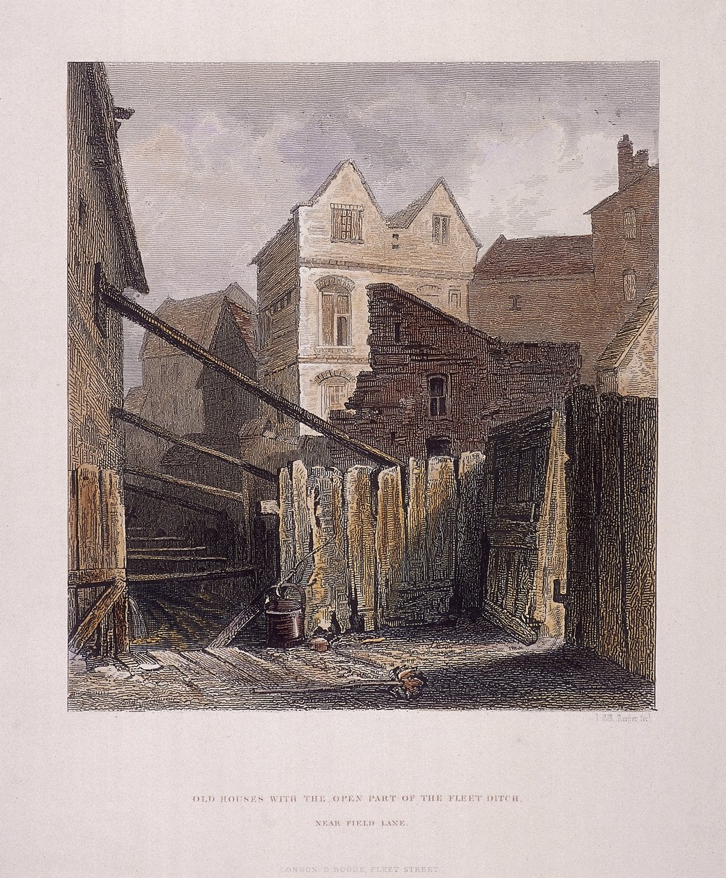Fleet River, London, 1851 av John Wykeham Archer