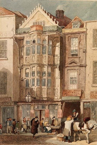 House of Sir Paul Pindar, Bishopsgate (stålgravering) av John Wykeham Archer