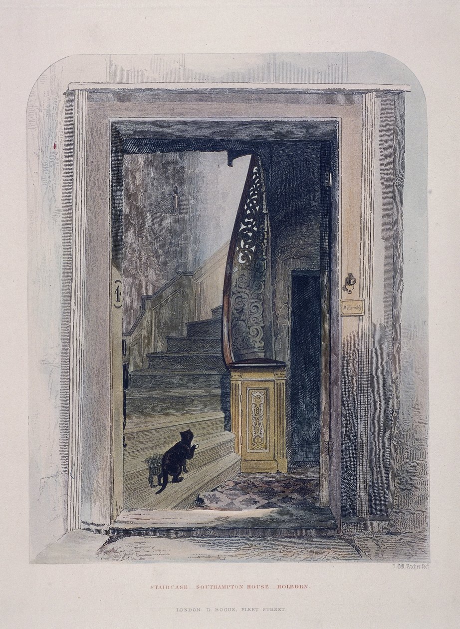 Southampton House, Chancery Lane, London, 1851 av John Wykeham Archer