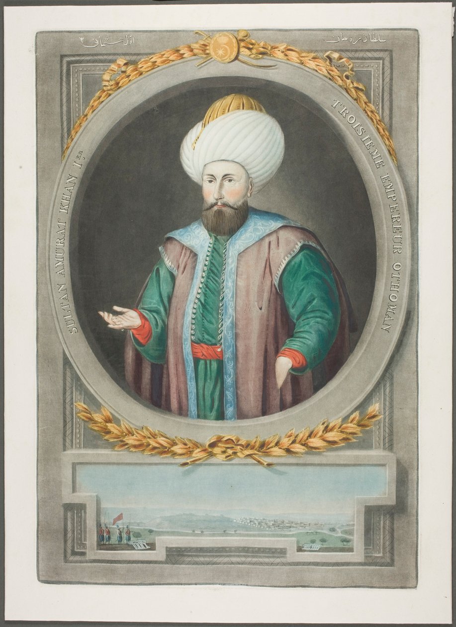 Amurat Kahn I, fra Portraits of the Emperors of Tyrkia av John Young