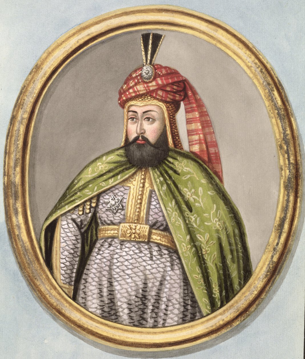 Amurath (Murad) IV (1612–40) Sultan 1623–40, fra «En serie portretter av Tyrkias keisere» av John Young