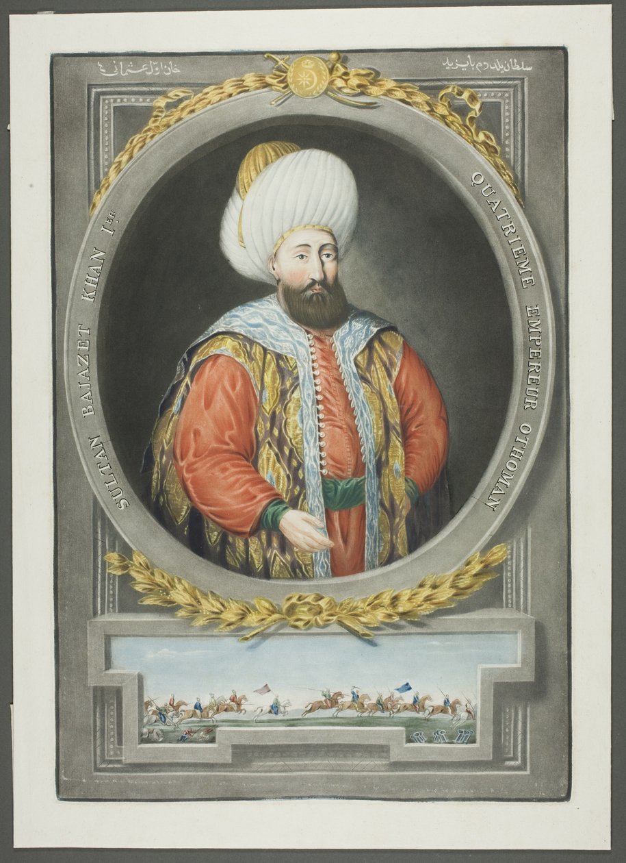 Bajazet Kahn I, fra Portraits of the Emperors of Tyrkia av John Young