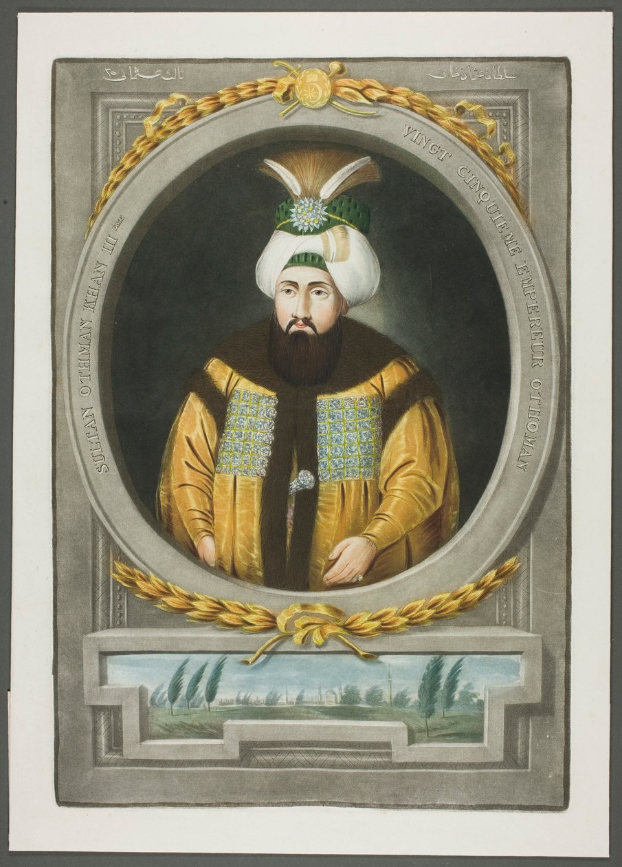 Othman Kahn III, fra Portraits of the Emperors of Tyrkia av John Young