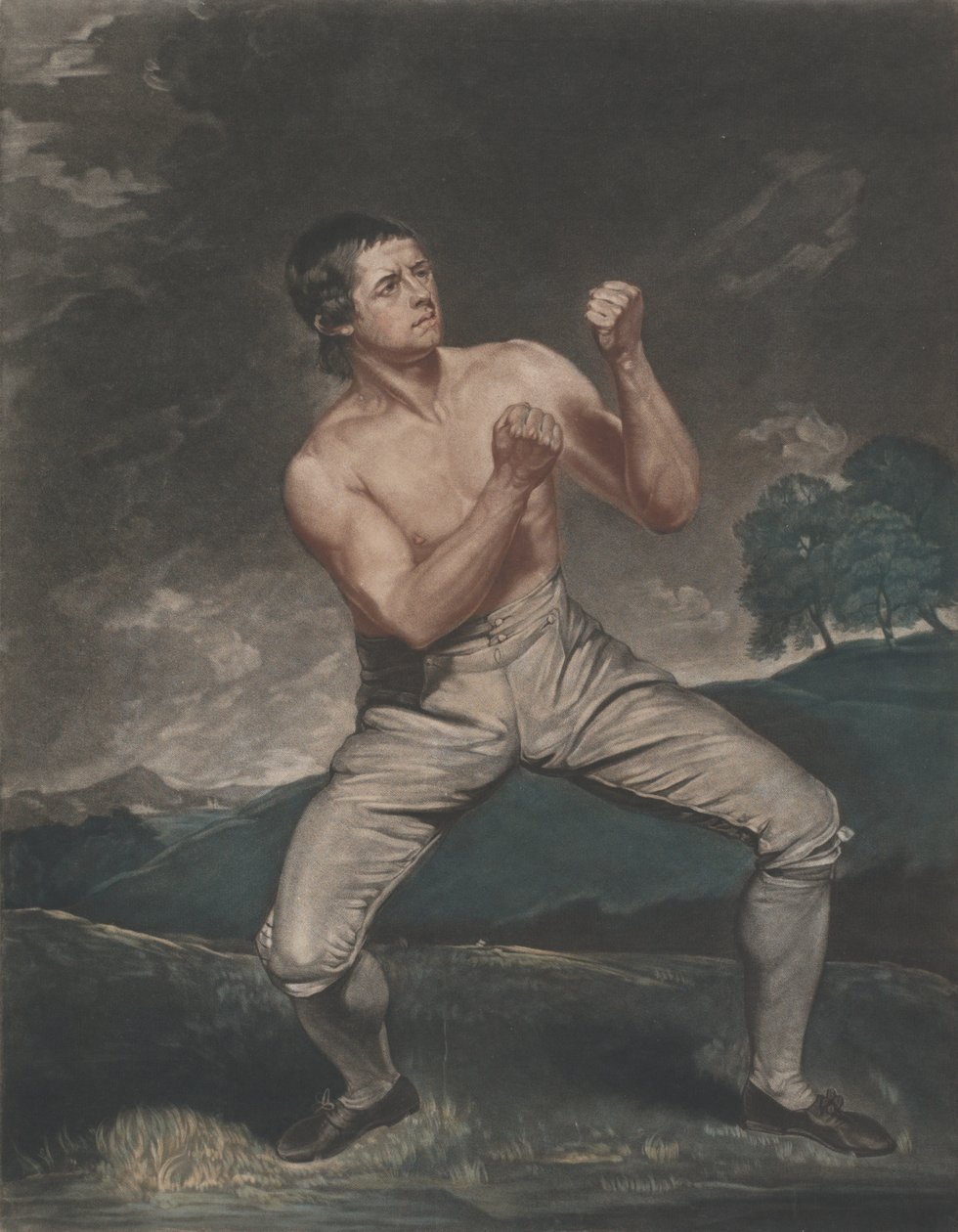 Richard Humphreys, den berømte bokseren som aldri ble erobret, 1788. av John Young