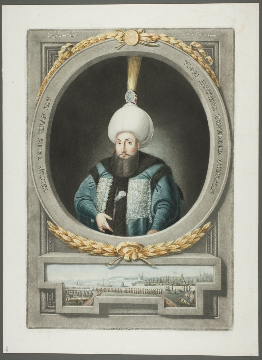 Selim Kahn III, fra Portraits of the Emperors of Tyrkia av John Young
