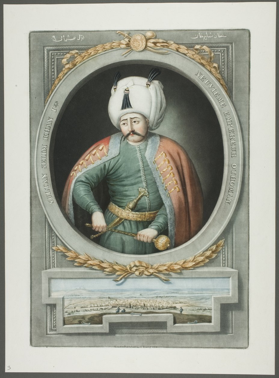 Selim Kahn I, fra Portraits of the Emperors of Tyrkia av John Young
