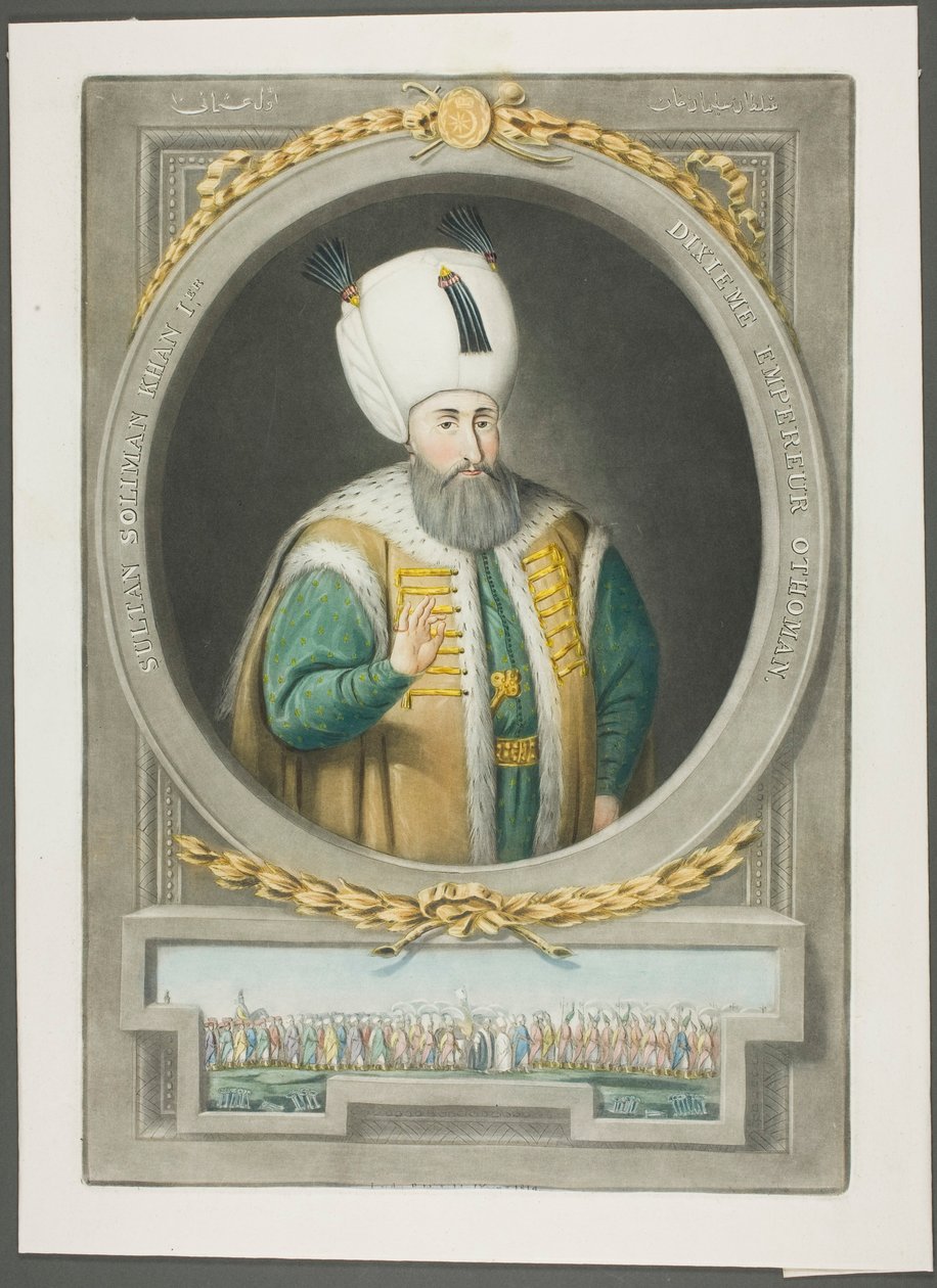 Soliman Kahn I, fra Portraits of the Emperors of Tyrkia av John Young