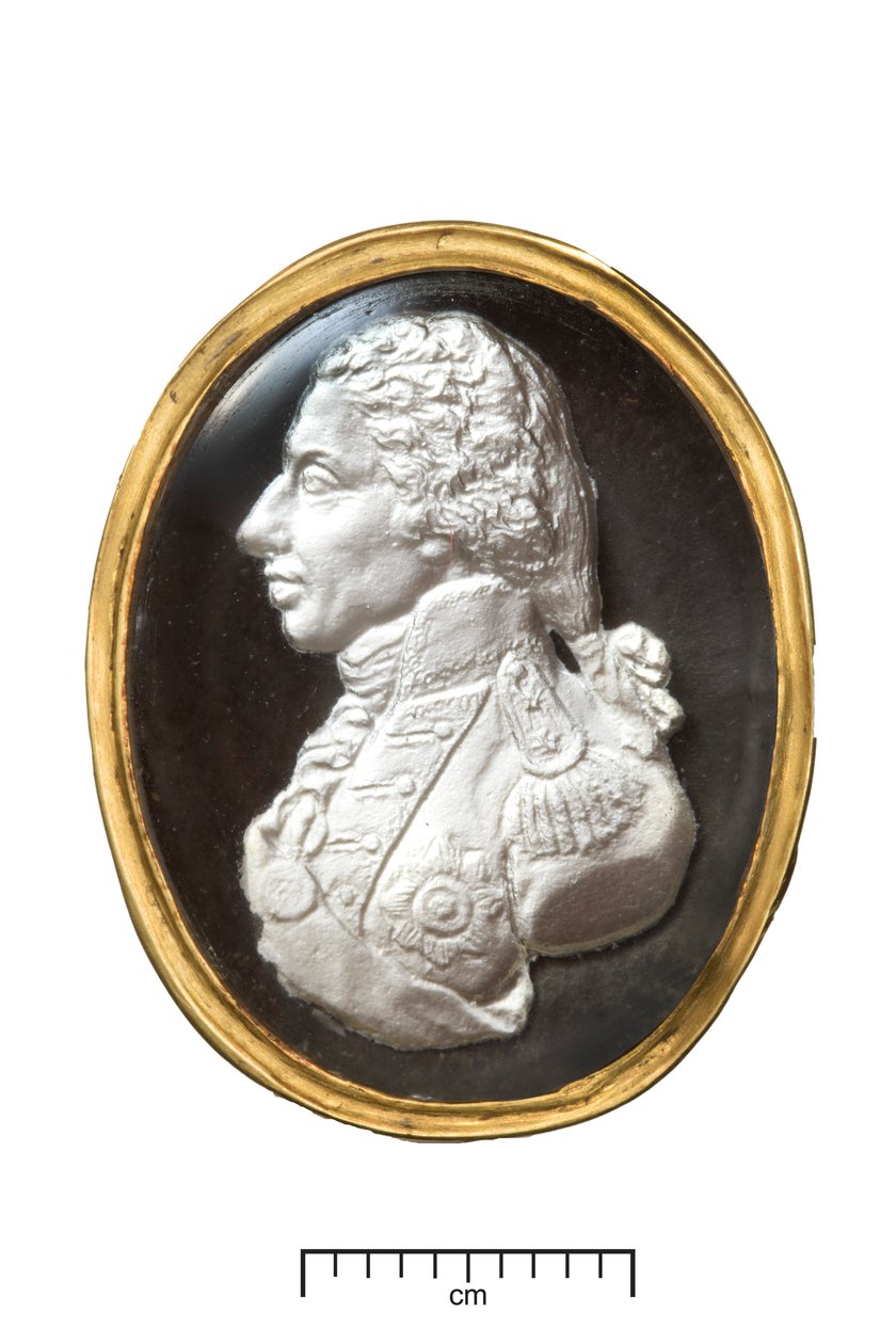 Admiral Lord Nelson gullring, ca. 1820 (gull og sulfid) av John after De Vaere