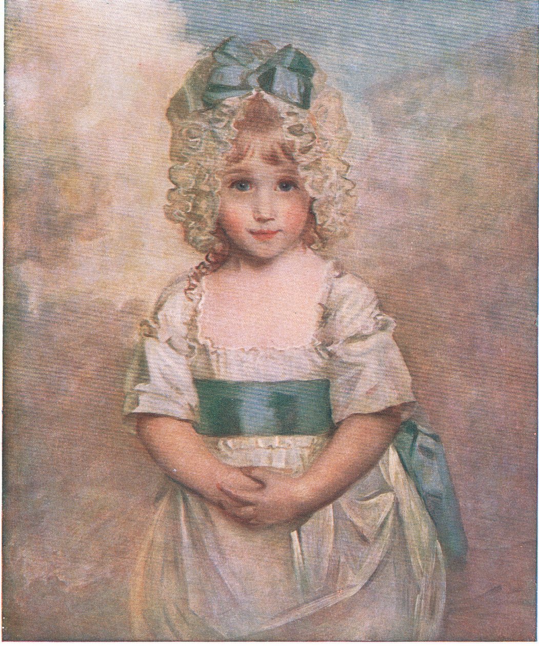 Charlotte Augusta Papendier i en alder av fem, Bibbys Annual, 1916-17 av John after Hoppner