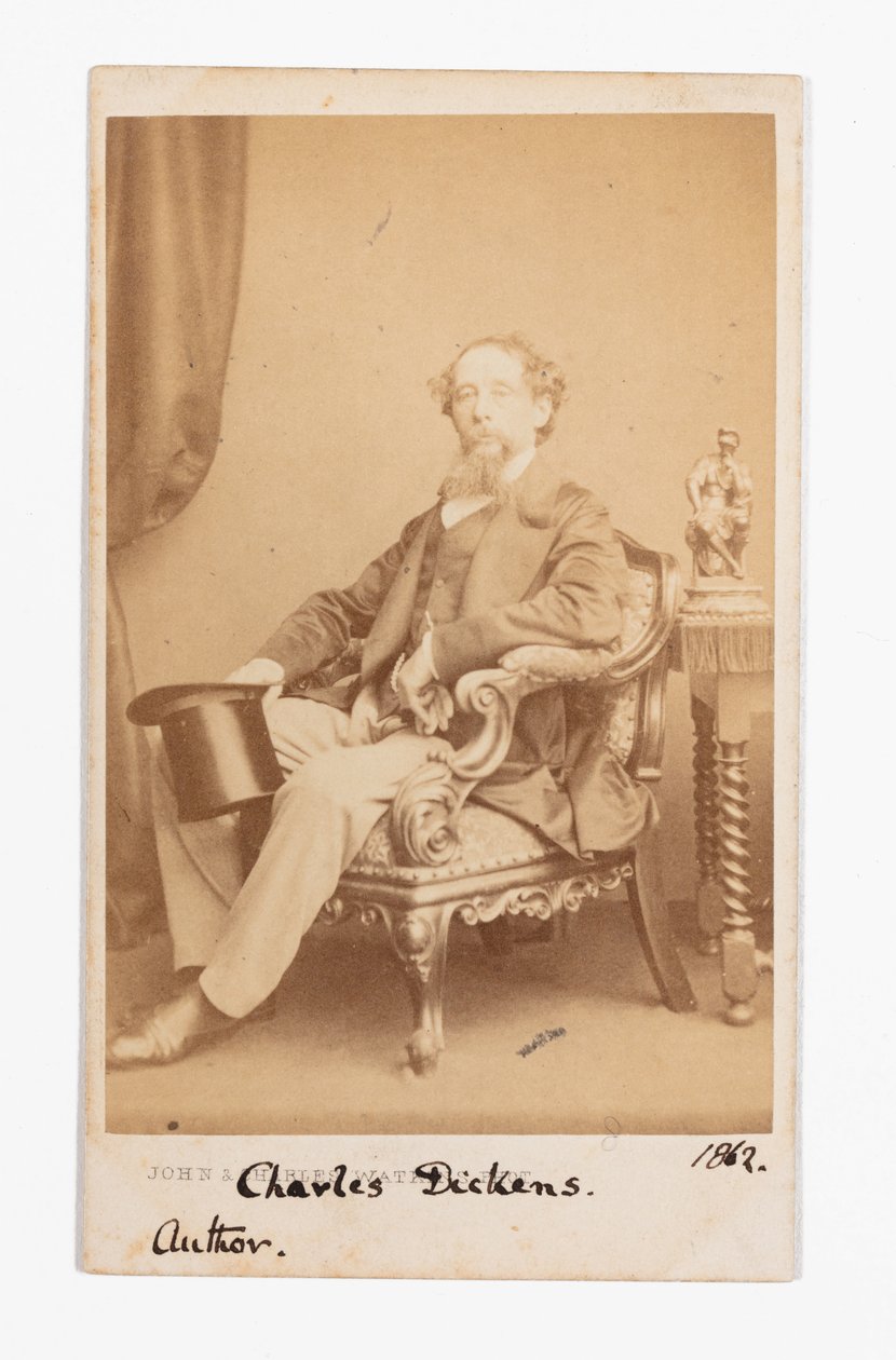 Carte-de-visite av Charles Dickens av John and Charles Watkins