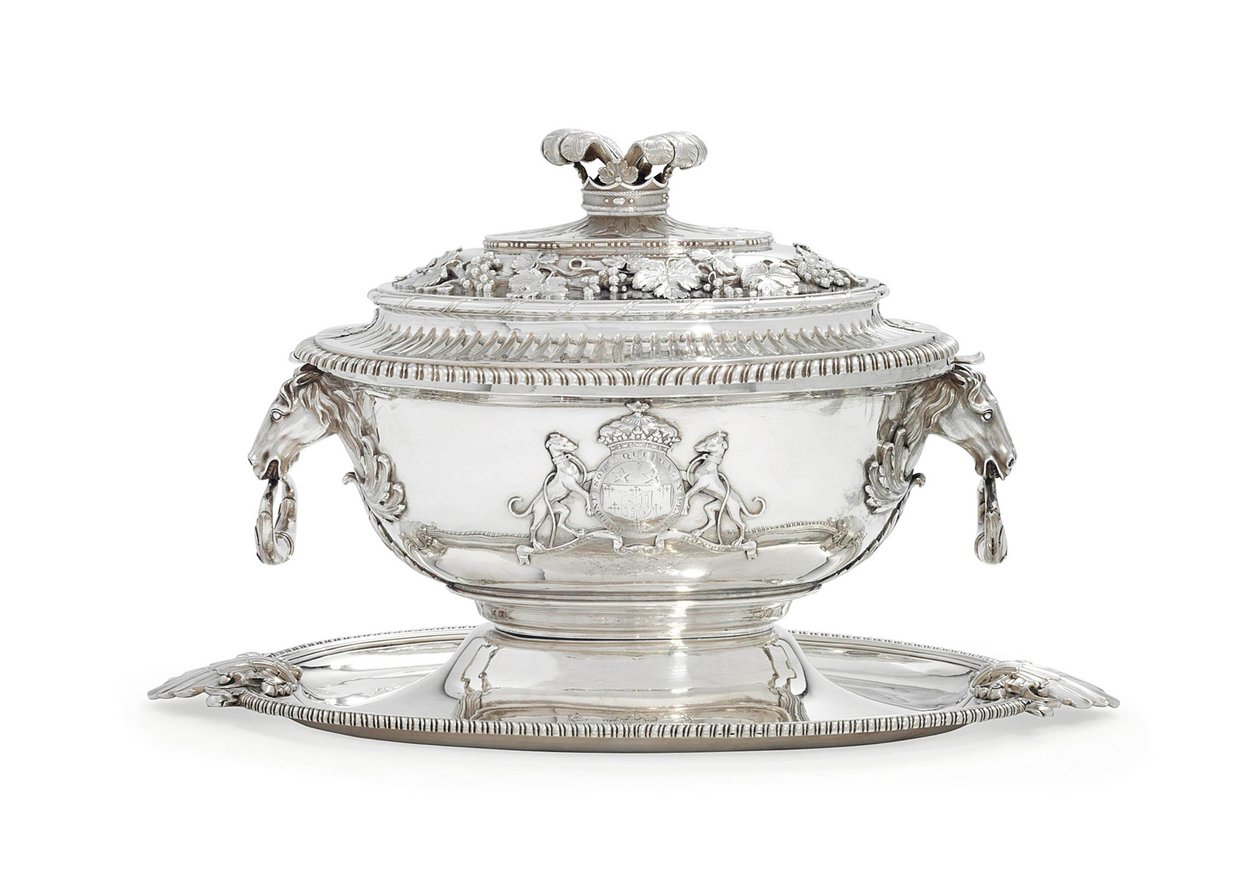 George III suppeterrin, trekk, stativ og foring av John and Wakelin Edward (c.1716–84) Parker