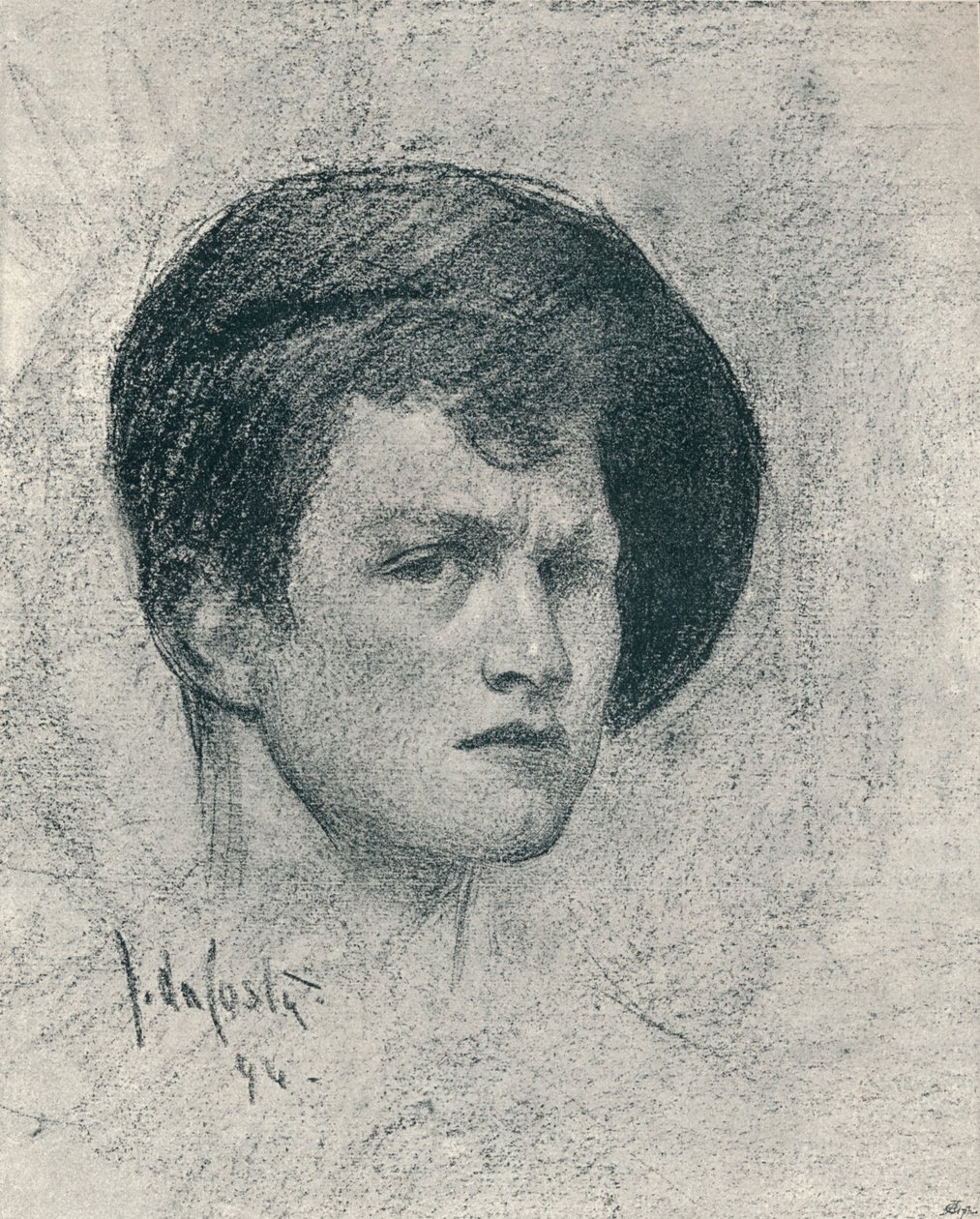 Et selvportrett av John da Costa, c1895 av John da Costa