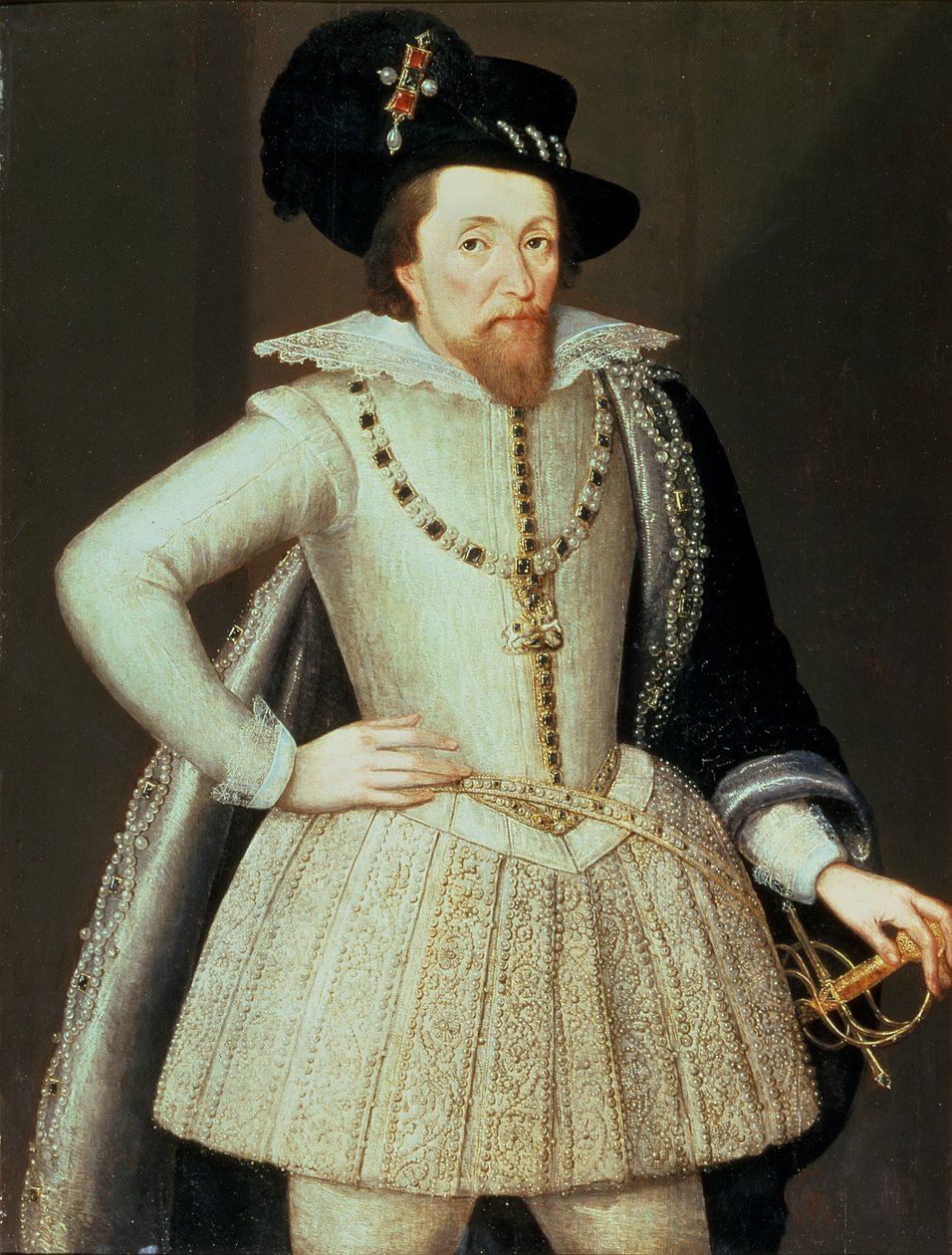 James I, halvlengde portrett av John de Critz