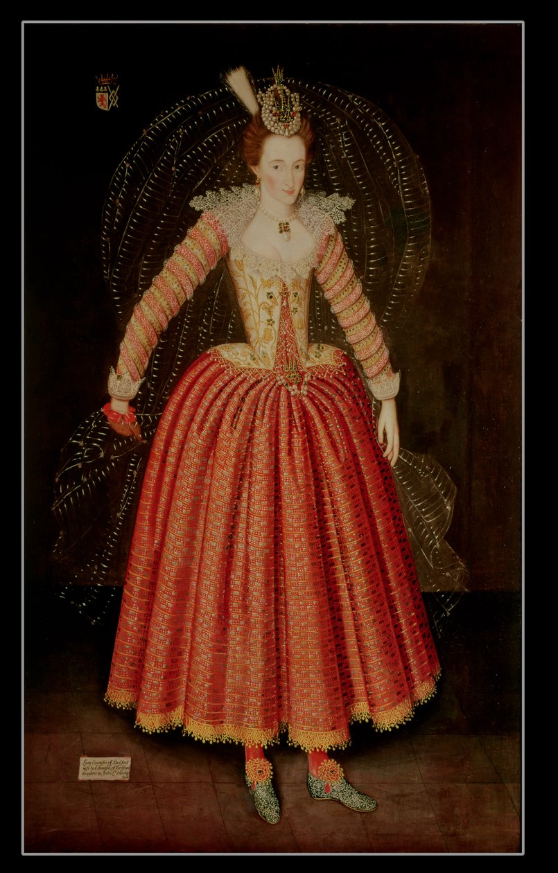 Lucy Harrington, grevinne av Bedford, i et maskekostyme designet av Inigo Jones, 1606 av John de Critz