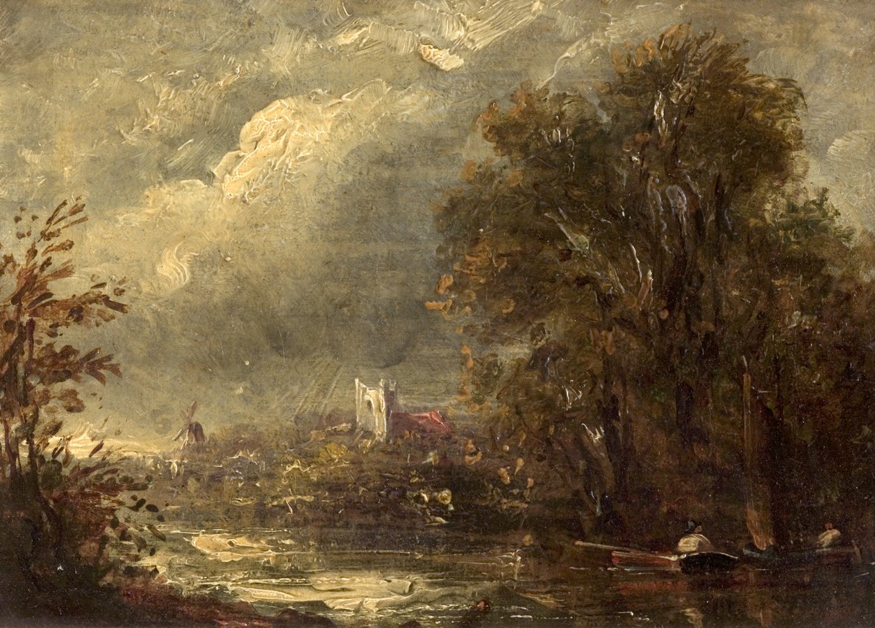 På Stour, 1800-tallet av John manner of Constable