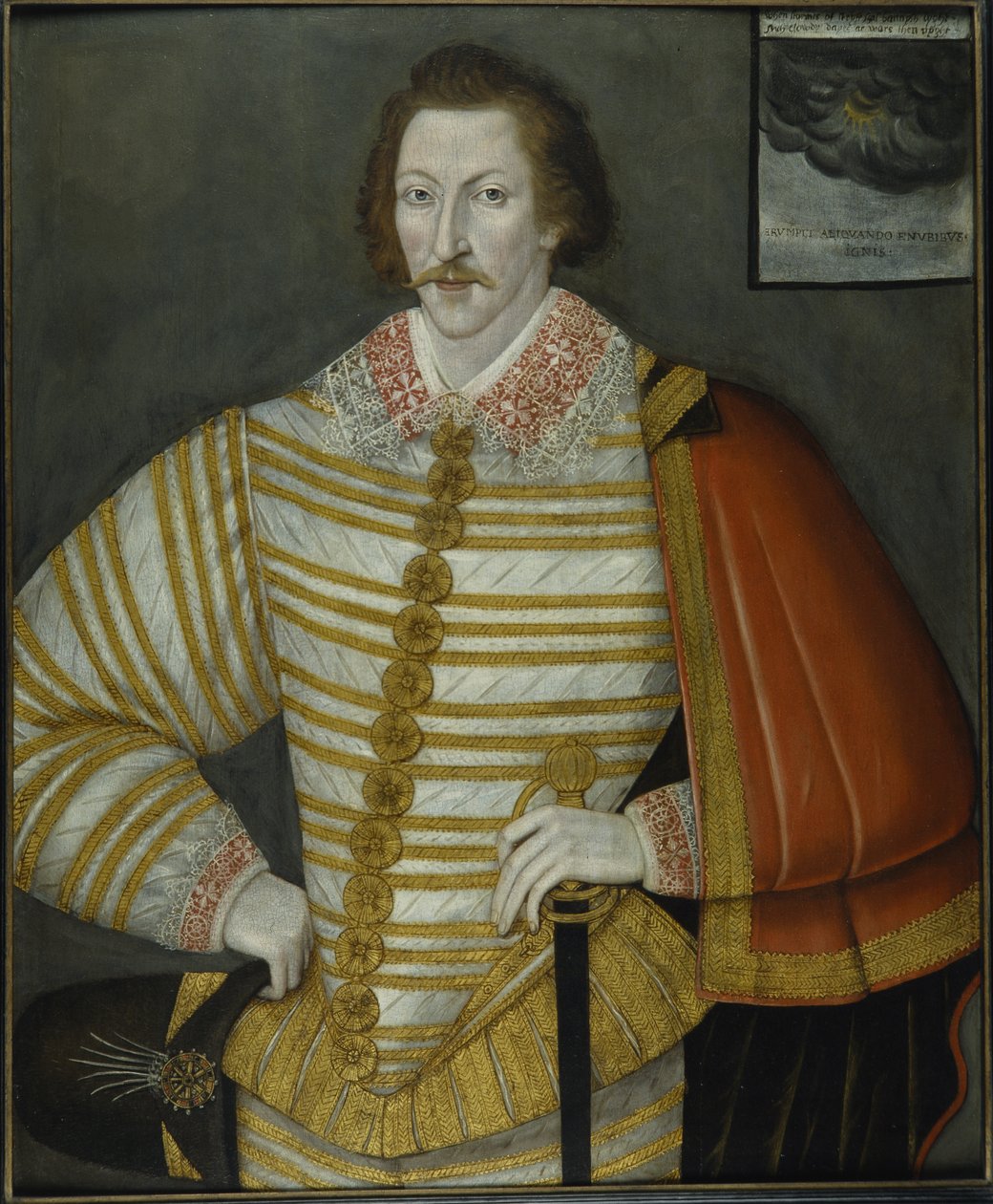 Portrett av Thomas Cavendish, Circumnavigator av John the Younger (attr.to) Bettes