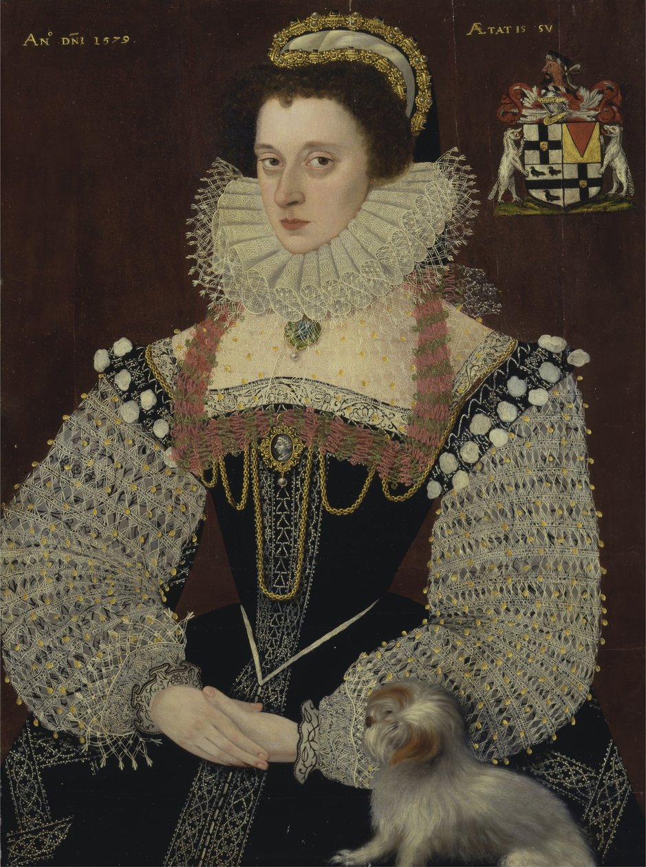 Frances, Lady Brydges av John the Younger Bettes