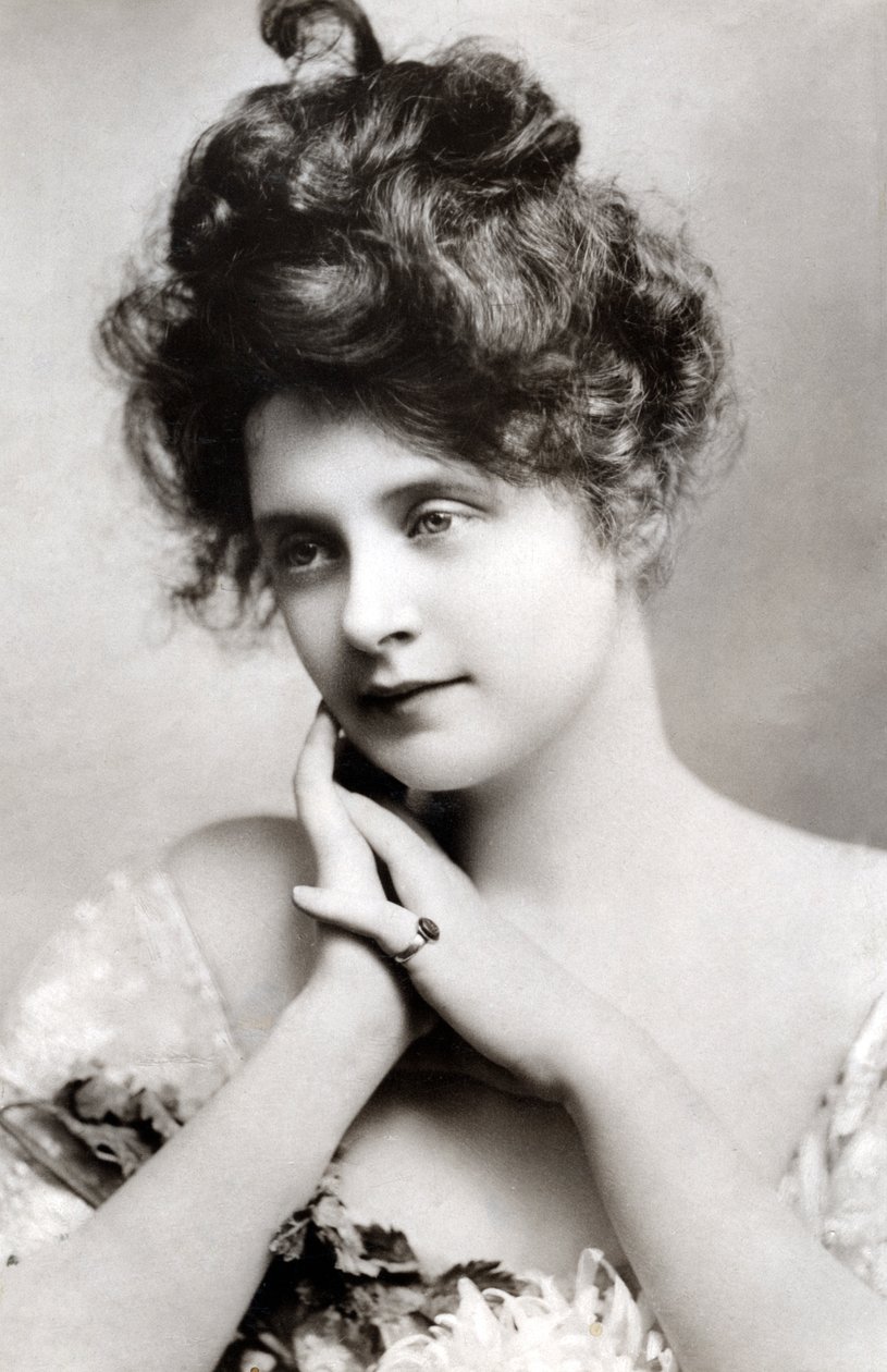 Billie Burke 1885-1970, amerikansk skuespillerinne, 1908. av Johnston and Hoffman