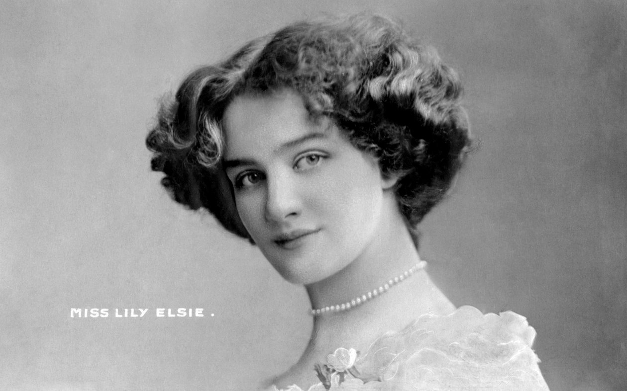 Lily Elsie 1886-1962, engelsk skuespillerinne, tidlig på 1900-tallet. av Johnston and Hoffman