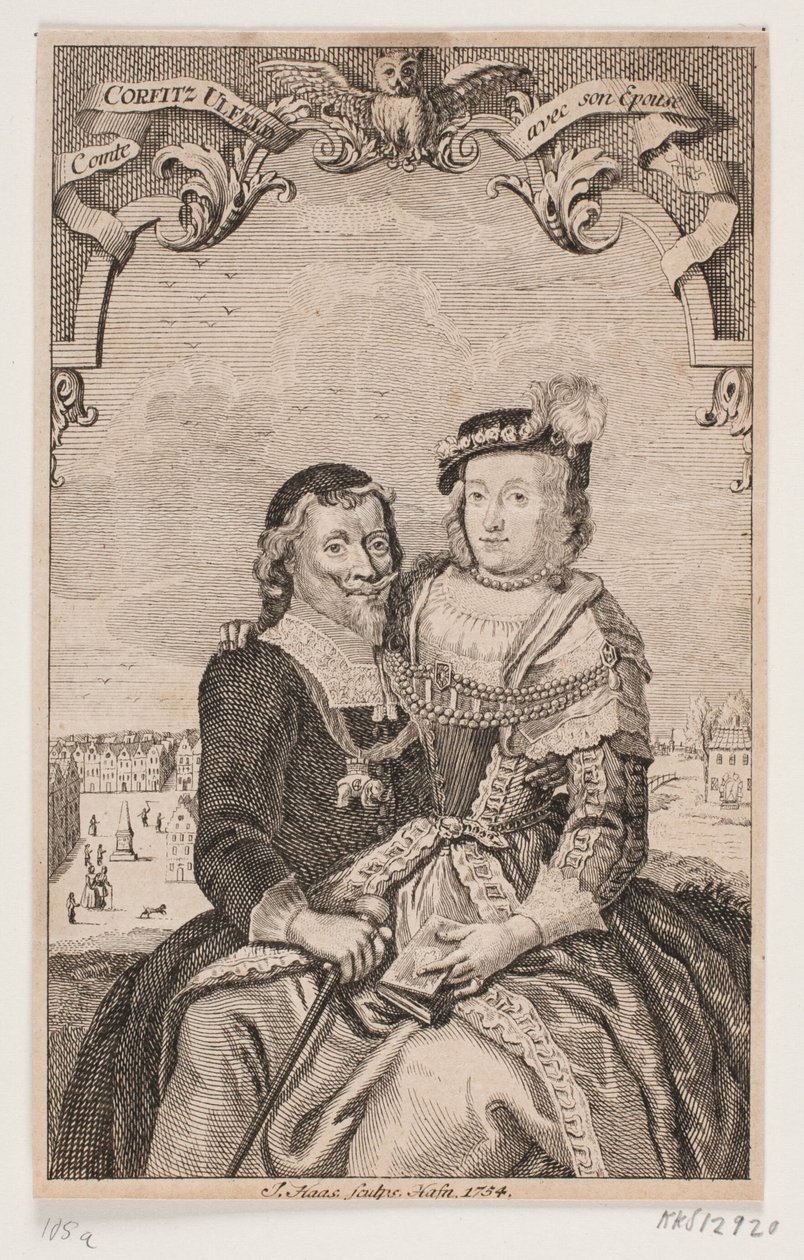 Leonora Christina og Corfitz Ulfeldt av Jonas Haas