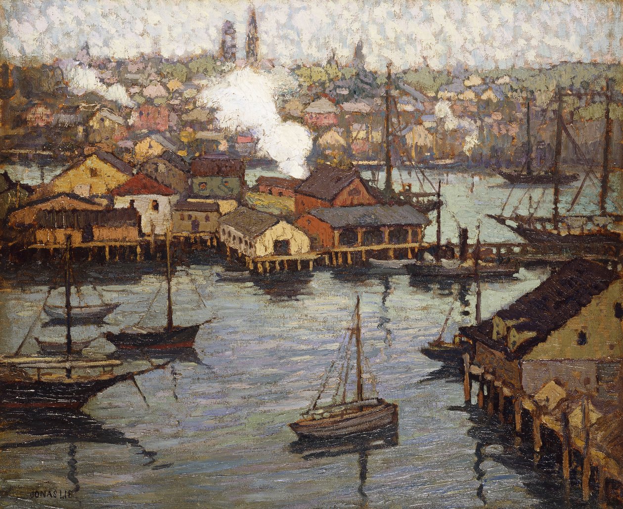 Utsikt fra Banner Hill, East Gloucester av Jonas Lie