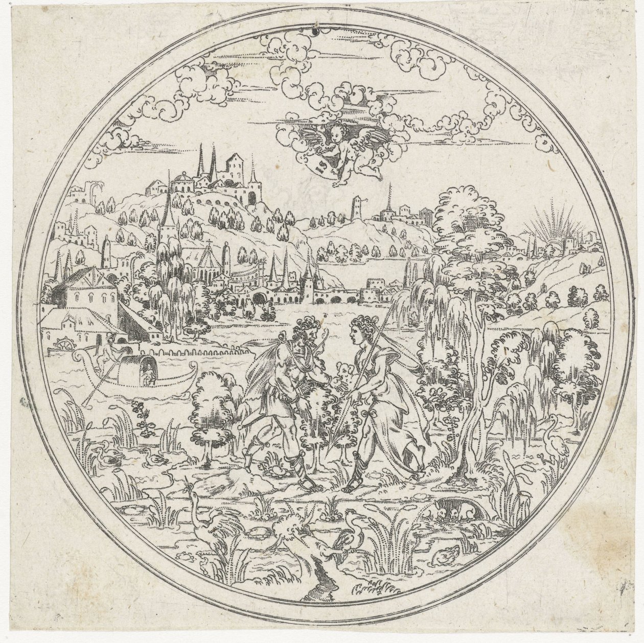 Diana og Endymion Bottoms of Bowls: Landscapes with Biblical and Mythological Depictions (serietittel) av Jonas Silber