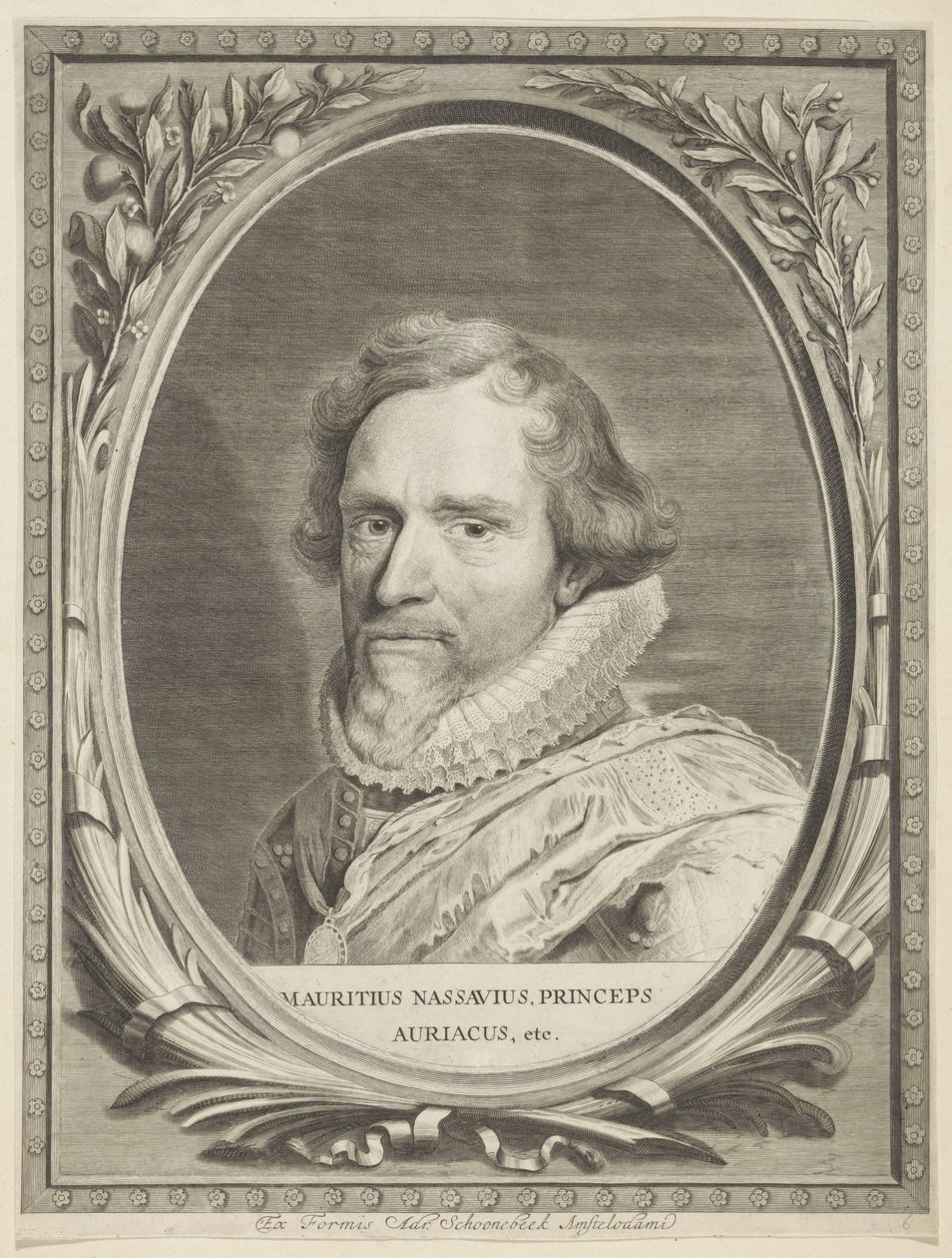 Portrett av Maurice, Prince of Orange Comites Nassoviae (serietittel) av Jonas Suyderhoef