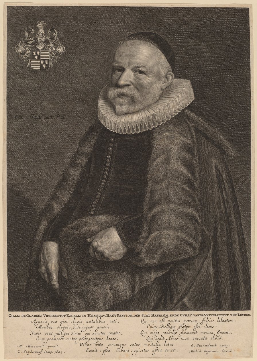 Gillis de Glarges av Jonas Suyderhoff after Michiel van Miereveld
