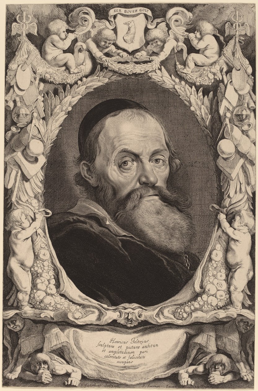 Hendrick Goltzius av Jonas Suyderhoff after Pieter Claesz Soutman