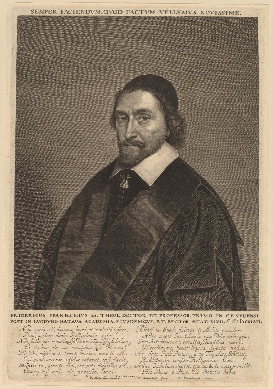 Frederick Spanheim av Jonas Suyderhoff after Pieter Dubordieu