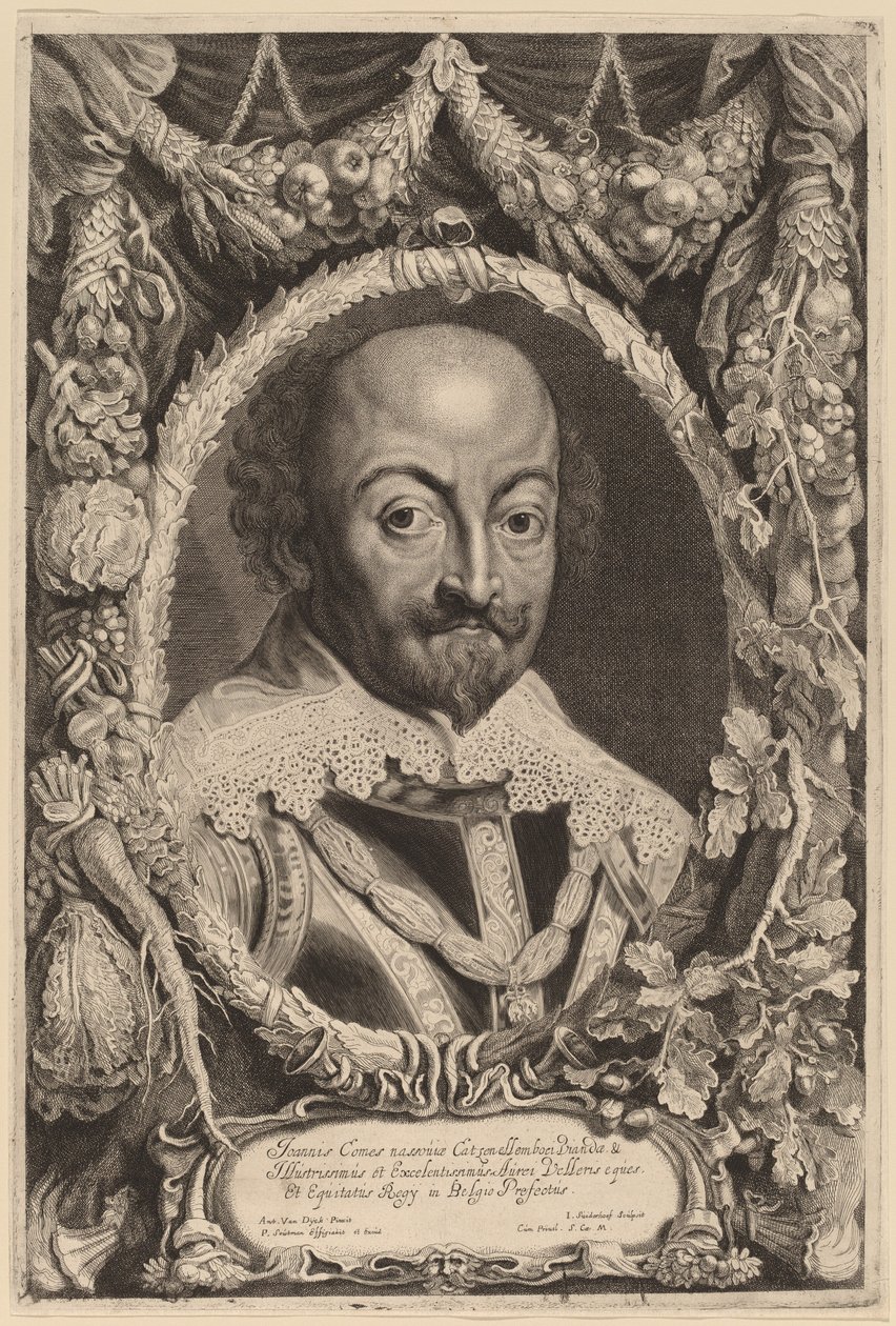 John, greve av Nassau av Jonas Suyderhoff after Sir Anthony van Dyck
