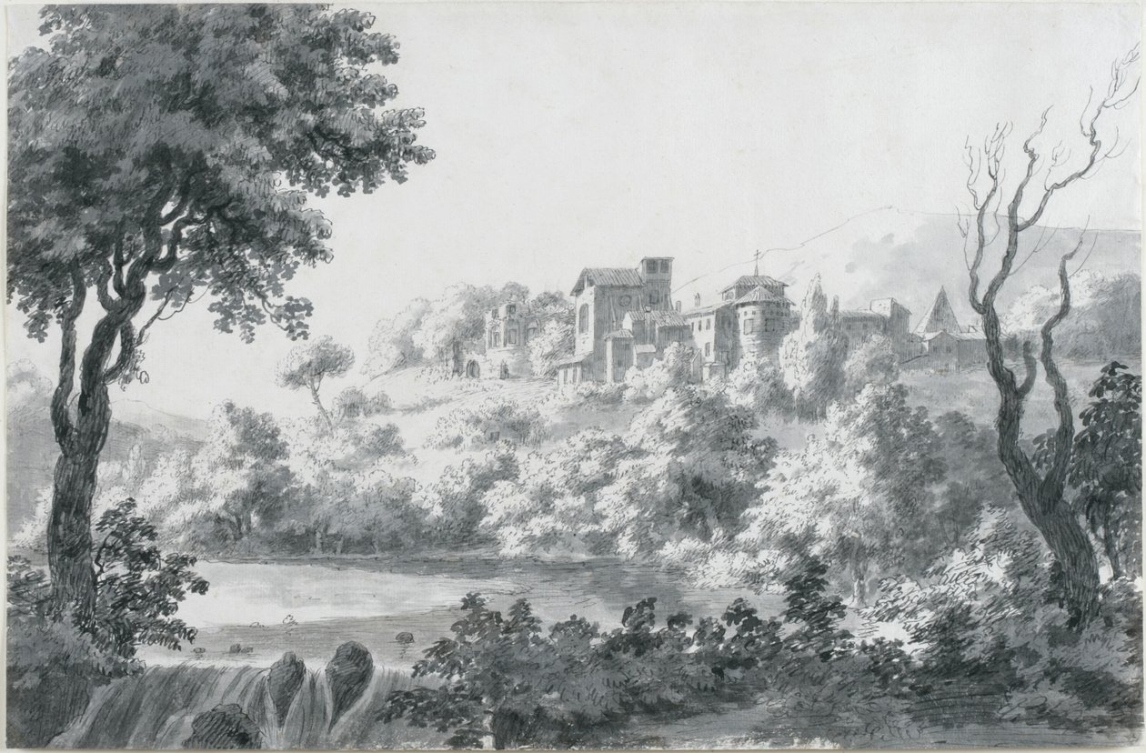 En utsikt over en del av Tivoli, 1758 av Jonathan Skelton