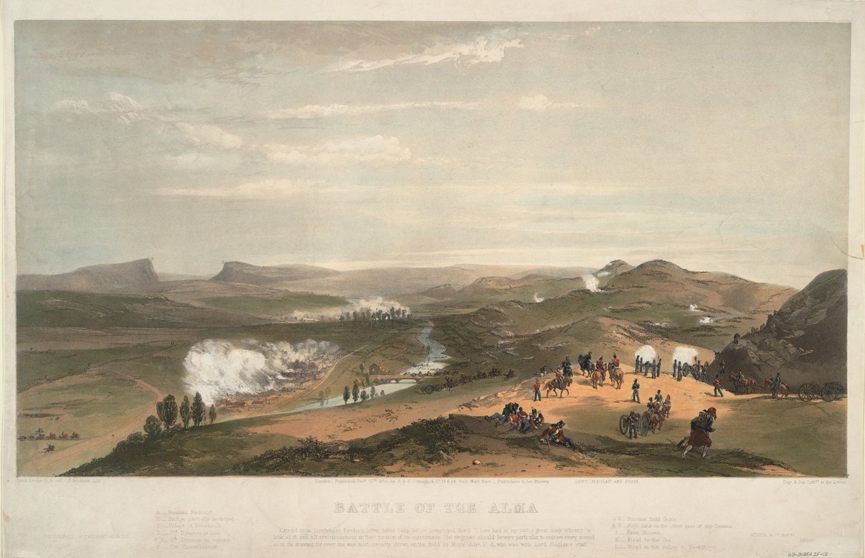 Slaget ved Alma 20. september 1854, 1854 av Jonathan Needham