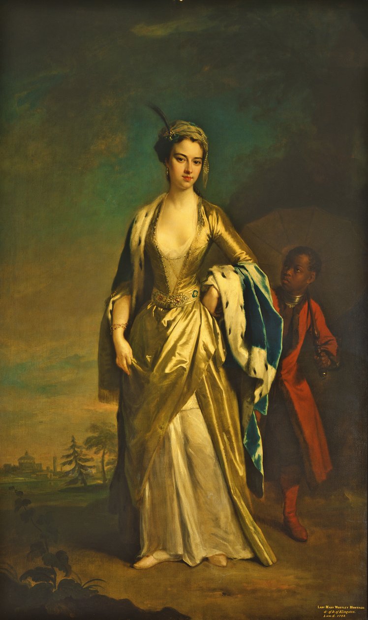 Lady Mary Wortley Montagu, ca. 1725 av Jonathan Richardson