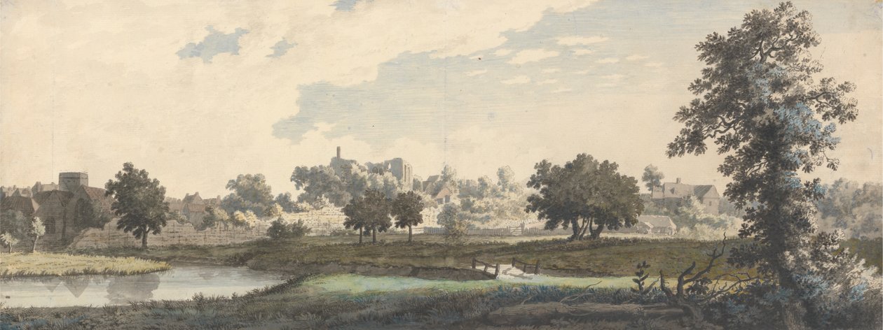 The River Stour, St. Mildred's Church og Castle of Canterbury av Jonathan Skelton