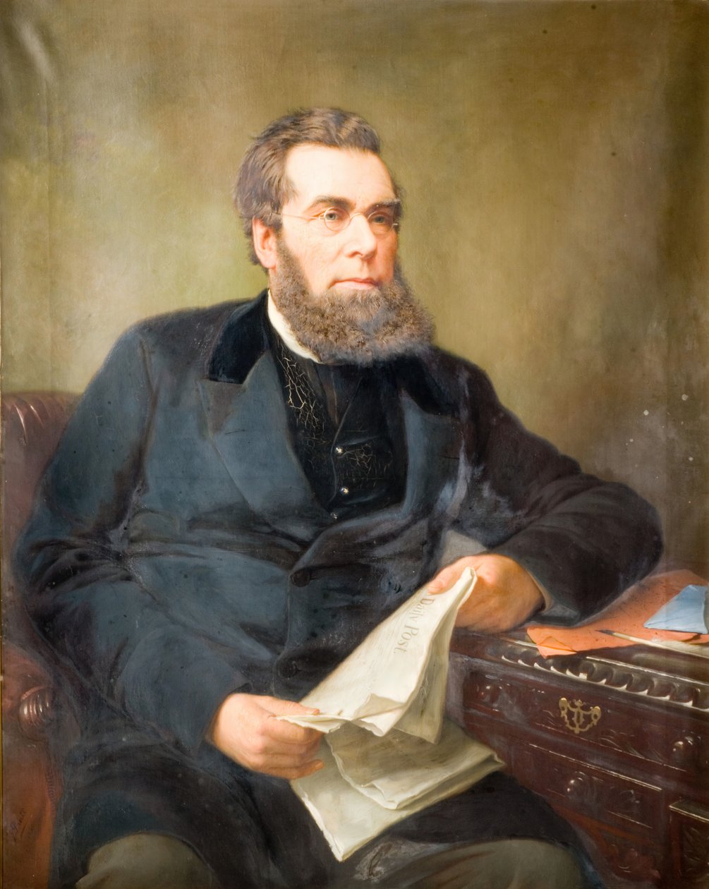 Portrett av John Skirrow Wright 1823-1880, 1880. av Jonathon Pratt
