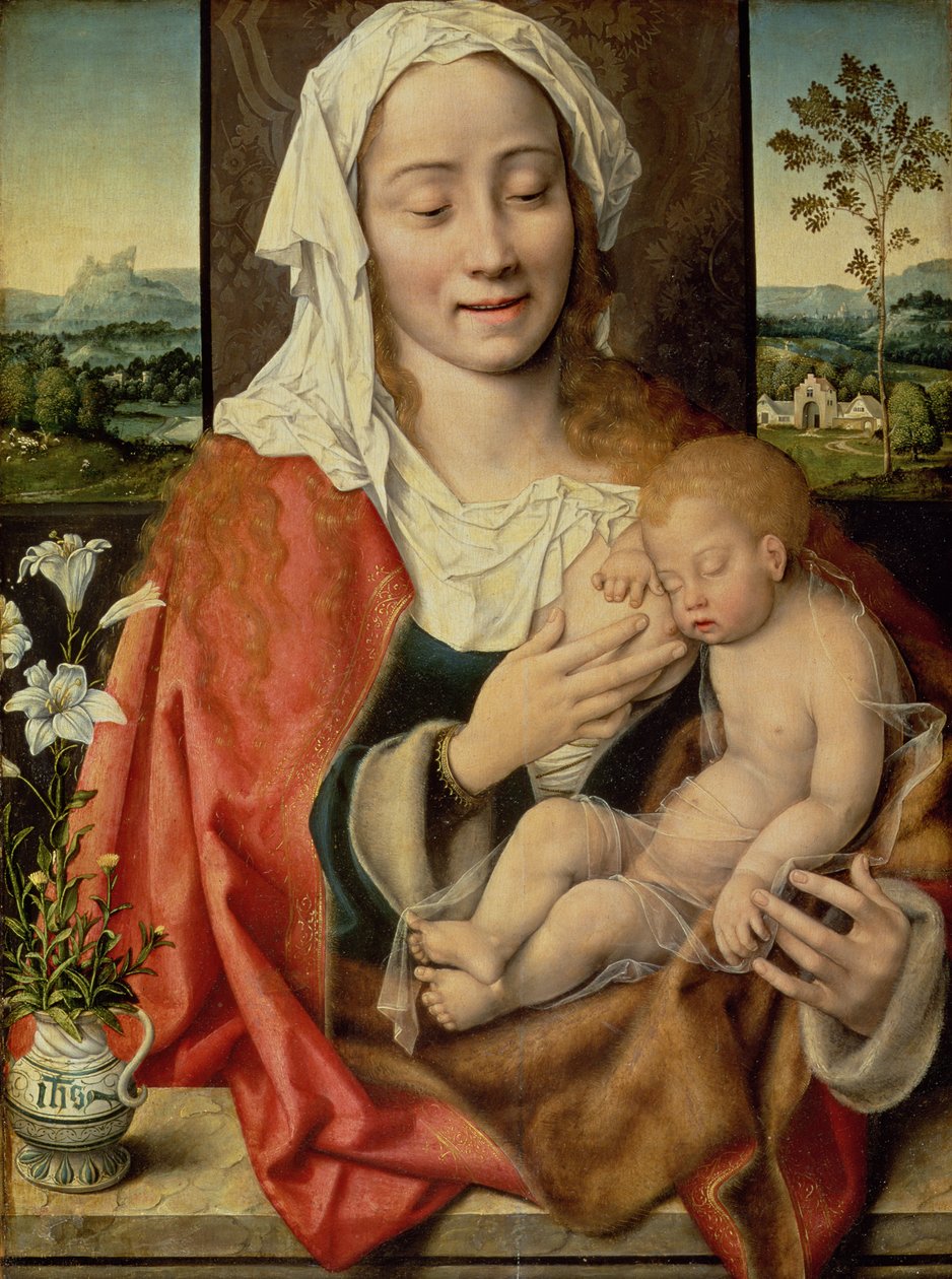 Madonna og barn, ca. 1525-30 av Joos van Cleve