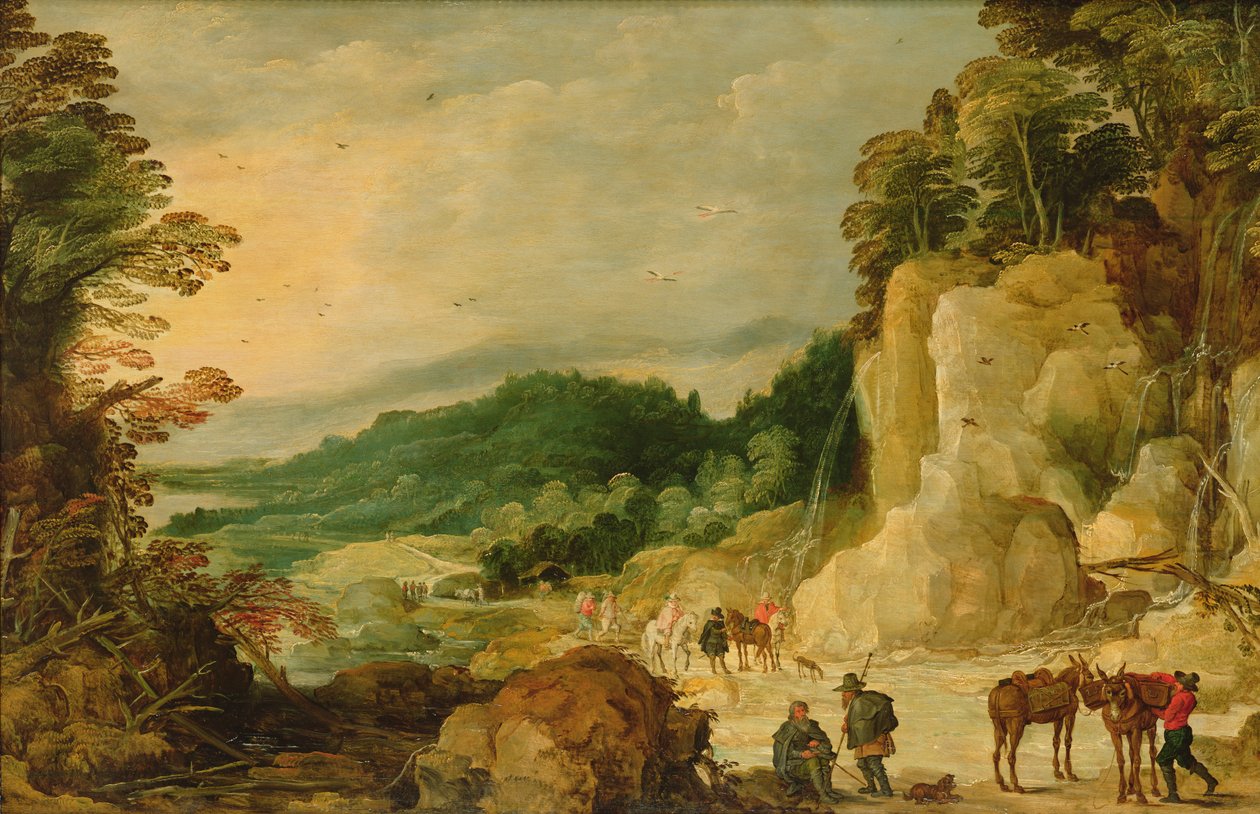 Fjelllandskap av Joos or Josse de Momper