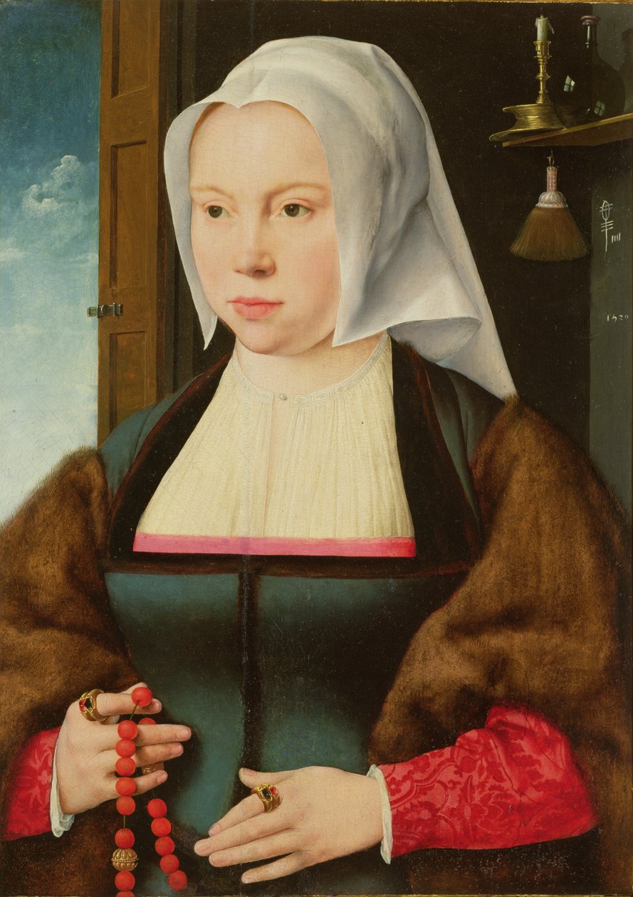 Portrett av en ukjent dame, 1527 av Joos van Cleve