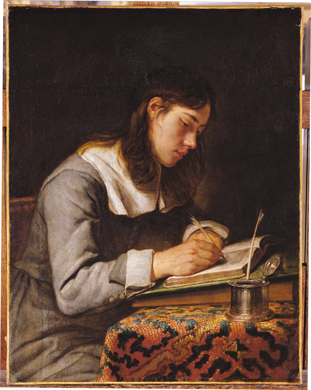 Ung mann skriver av Joos van Craesbeeck