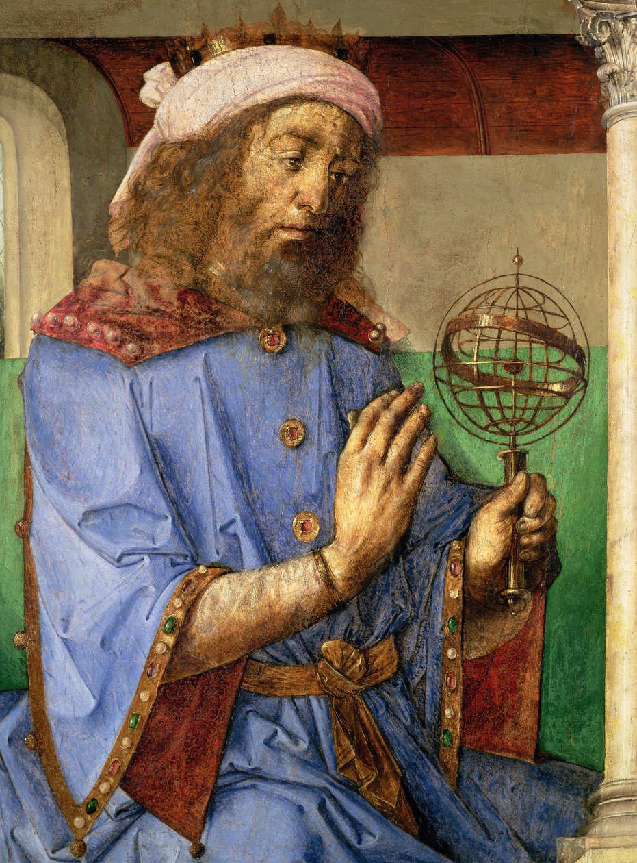 Portrett av Ptolemaios, ca. 1475 (panel) av Joos van Gent