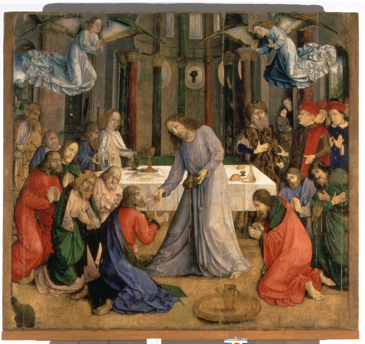 Nattverden eller apostlenes nattverd, 1474 av Joos van Gent