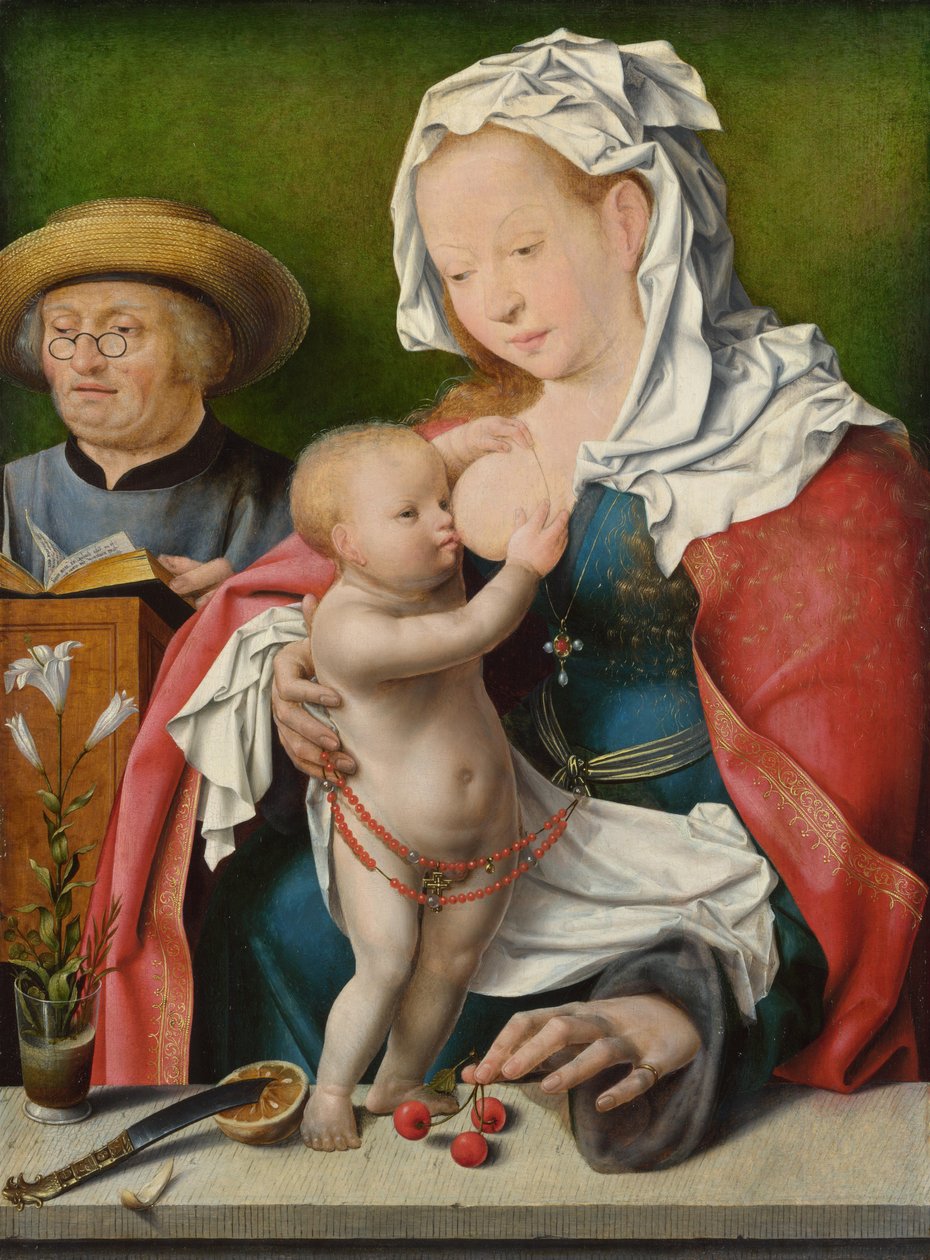 Den hellige familie, ca. 1520 av Joos van Cleve