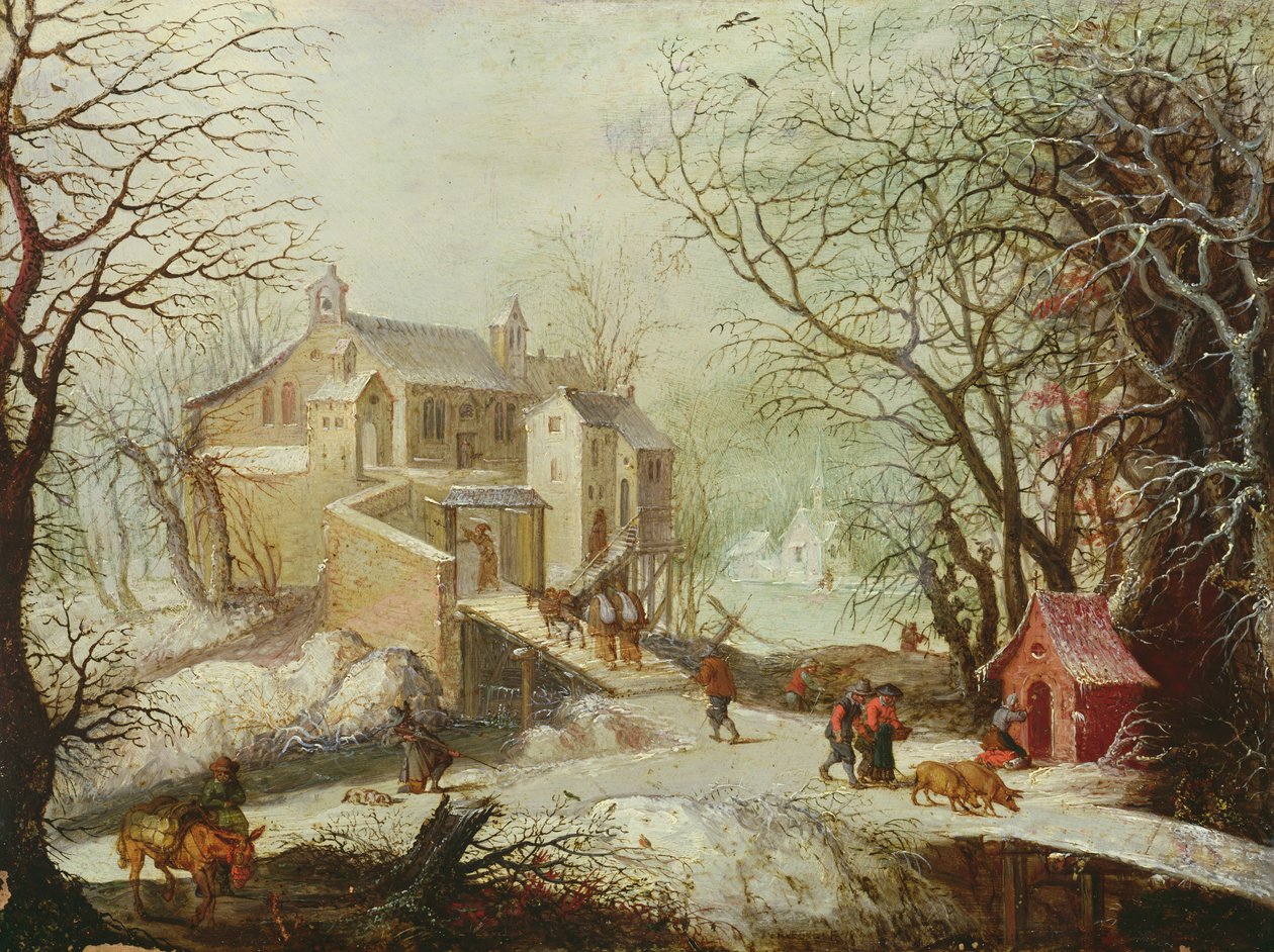 Vinterlandskap av Joos or Josse de Momper