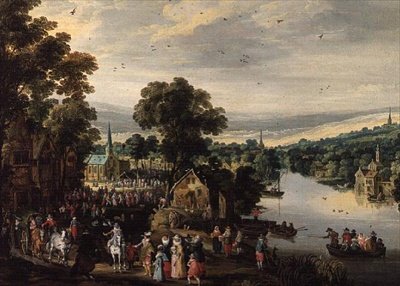 Landsbyfest av Joos or Josse de The Younger Momper