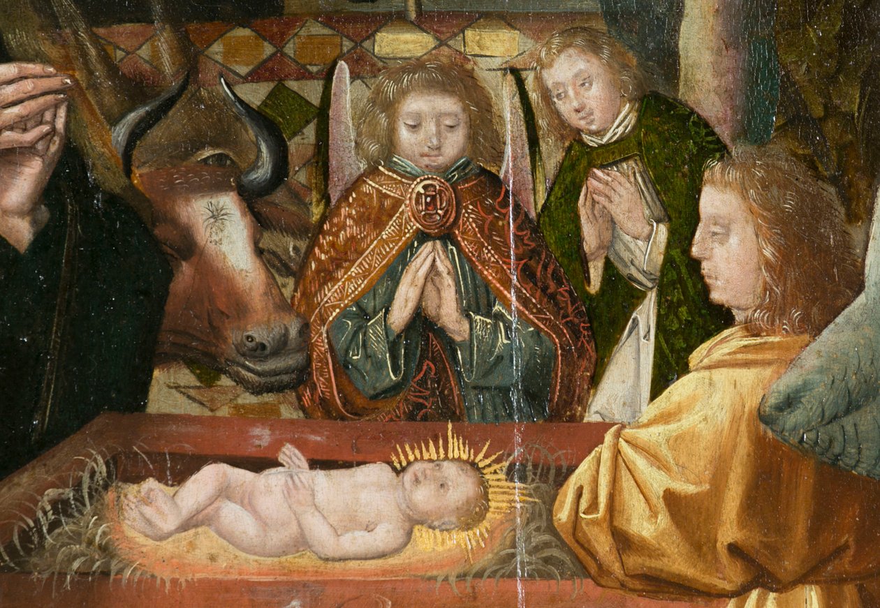 Triptych of Bethlehem, ca 1540 (maleri på tre) av Joos van (attr. to) Cleve