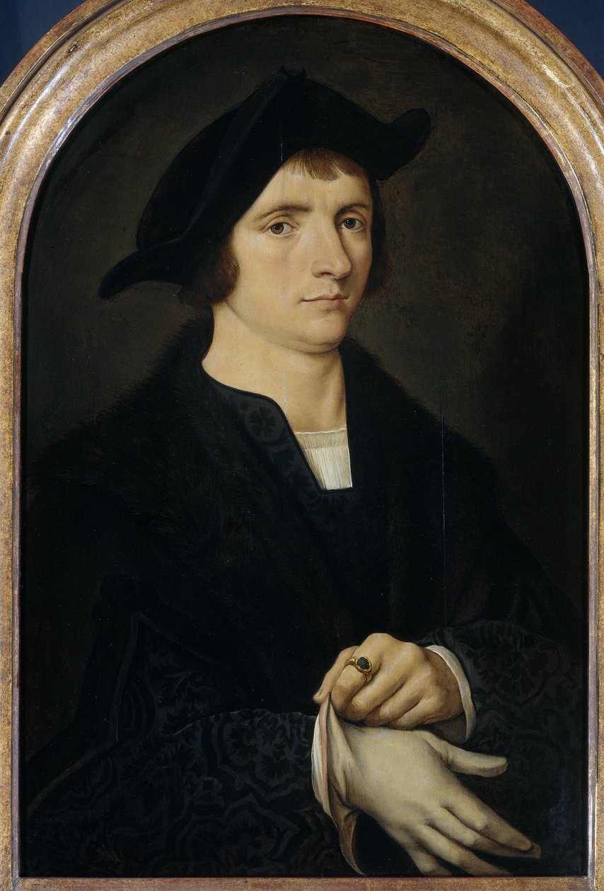 Portrett av Joris Vezeleer av Joos van Cleve (copy after)