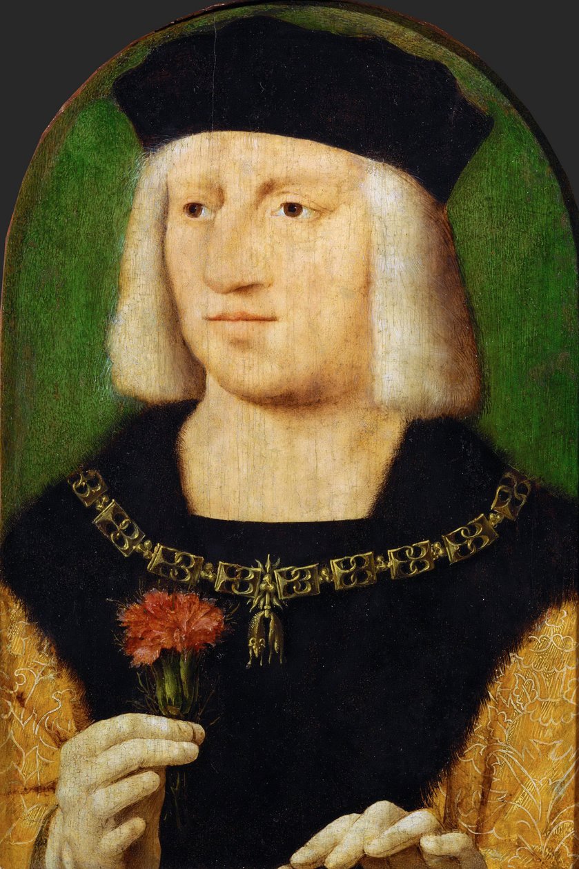 Tidlig nederlandsk kunst: Portrett av keiser Maximilian I (1459-1519) av Cleve, Joos van (ca. 1485-1540), ca. 1508. Olje på tre, 28,5x22,3. Kunsthistorisk museum, Vienne av Joos van Cleve