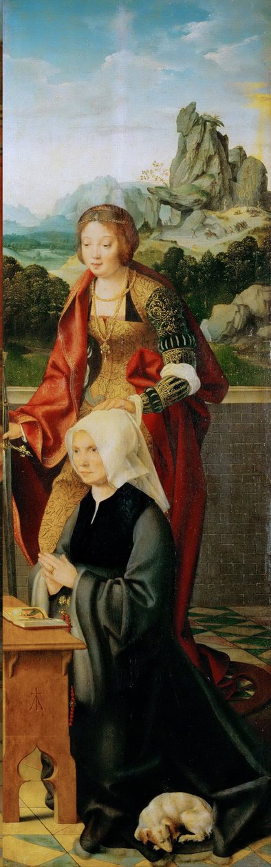 Tidlig nederlandsk kunst: med donor (vinget alter, høyre panel) av Cleve, Joos van (ca. 1485-1540), ca. 1530. Olje på tre, 94,5x30. Kunsthistorisk museum, Vienne av Joos van Cleve