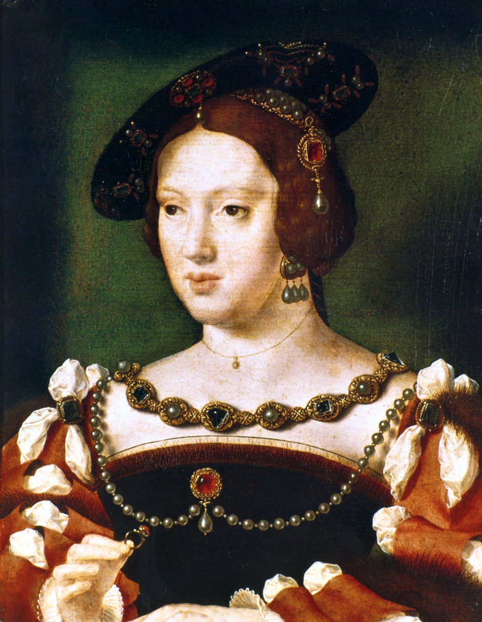 Portrett av Eleanor, dronning av Frankrike, c1530-1540 av Joos van Cleve
